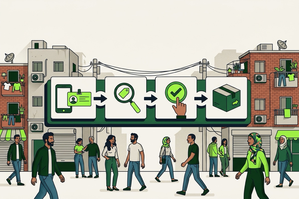 The four core steps: verify your identity, review the price, confirm the order, then receive it